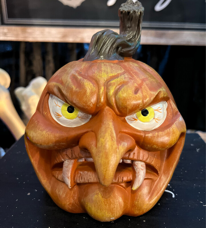 Fall Pumpkin HWN Lucifer Fanged Face