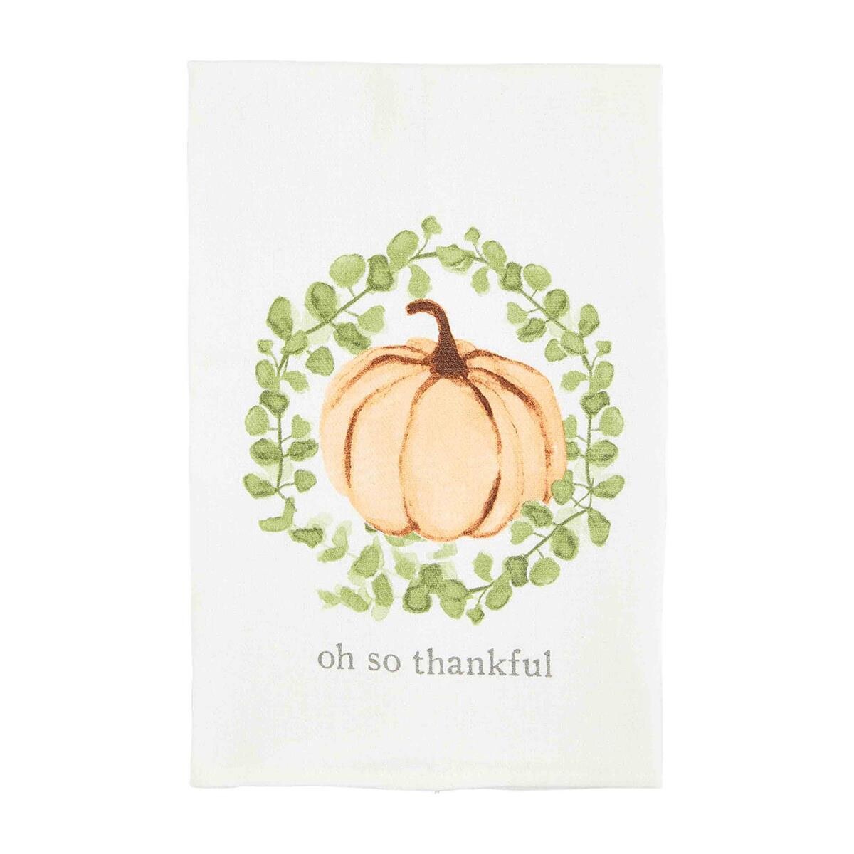 Fall Towel Oh So Thankful