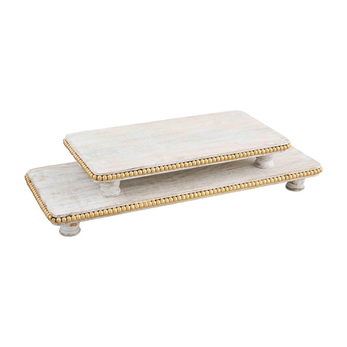 Wedding Board Beaded Serving Gold Lg