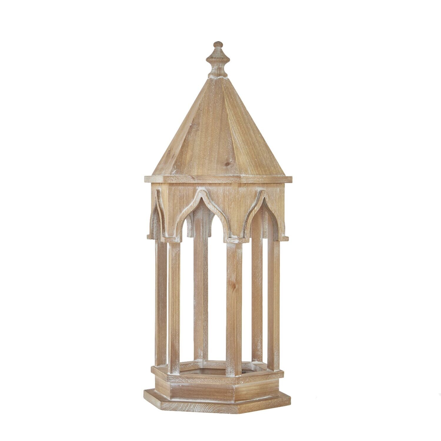 Lantern Natural Wood 24"