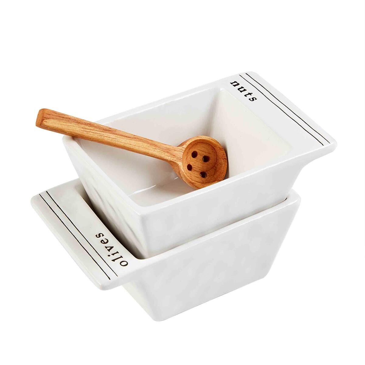 Circa Olive/Nuts Snack Bowl Set