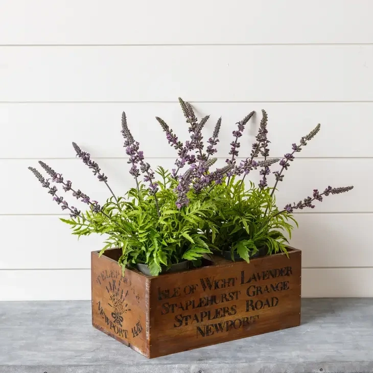 Vintage Lavendar Crate