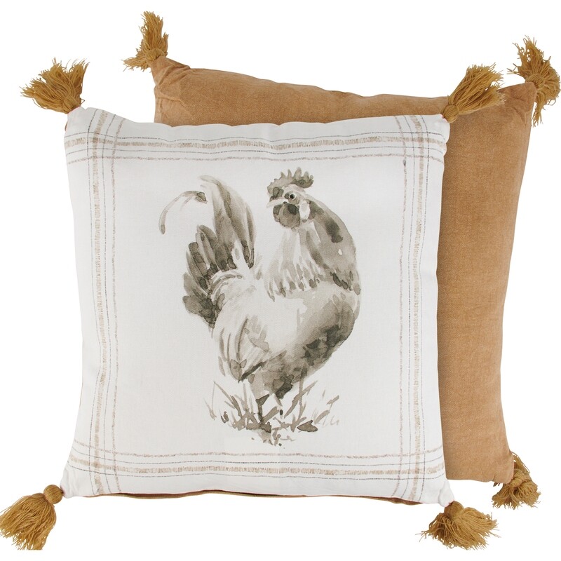 Farm Pillow Rooster