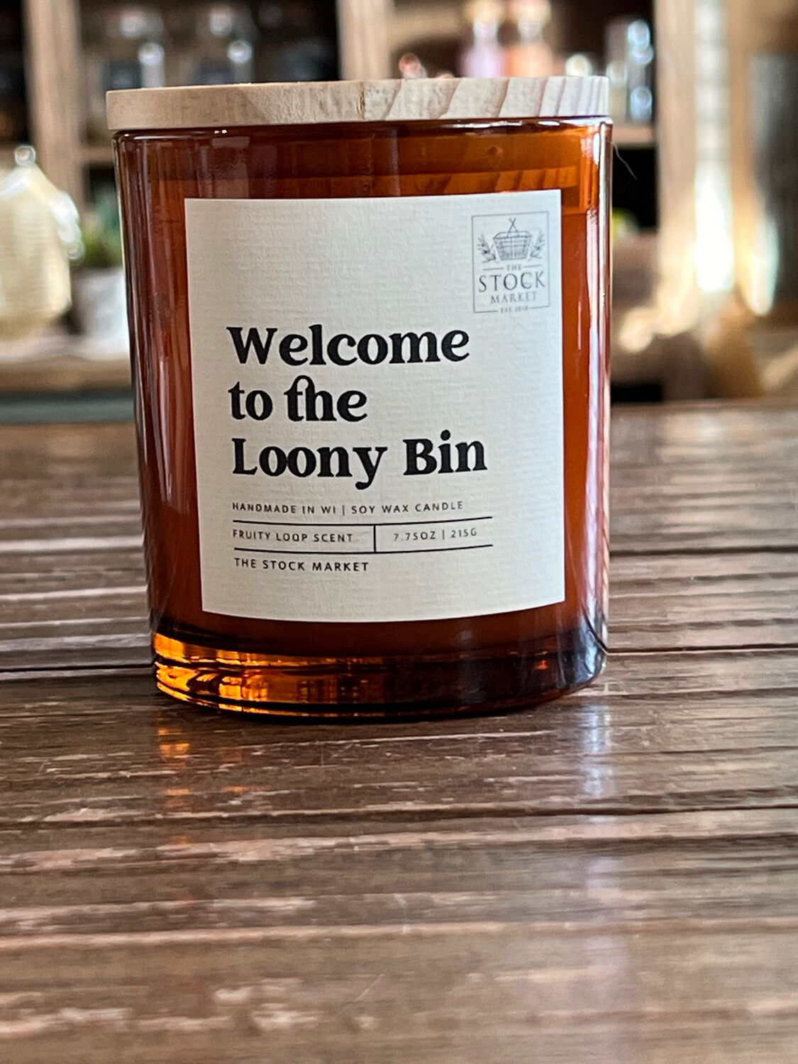 To The Looney Bin Fruity Loops Jar Shawano Stock Market