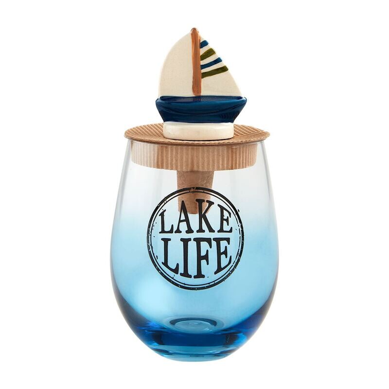 Bar Lake Life Wine Glass Set