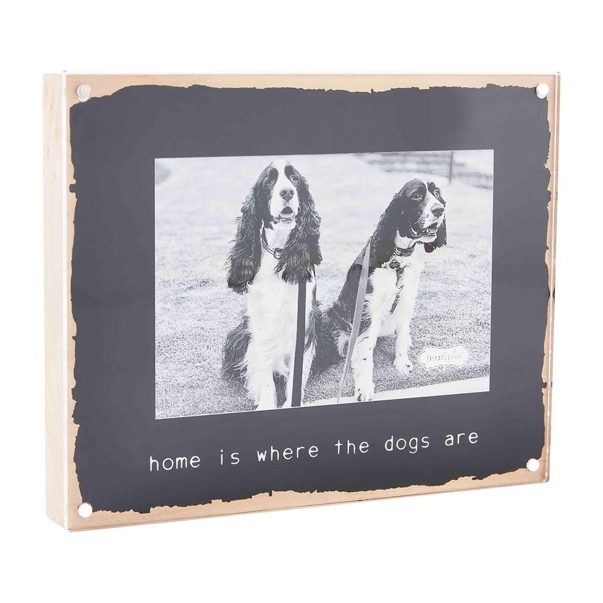 Pet Block Frame Home Is Where My Dog Is