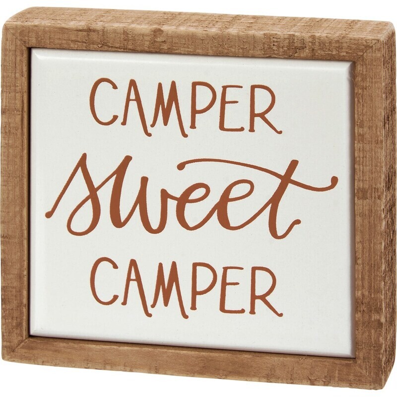 Camp Box Sign Mini Sweet Camper