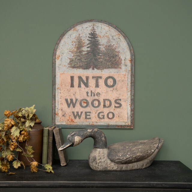 Camp Into The Woods Sign