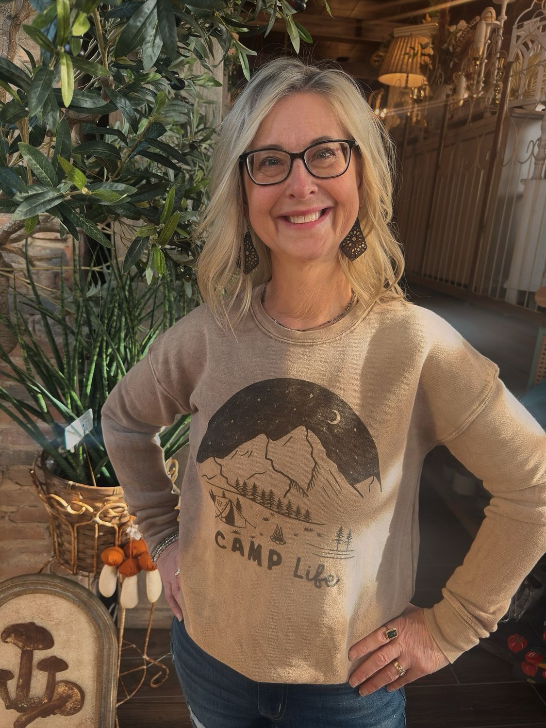 Crewneck Camp Life | Beach Sand