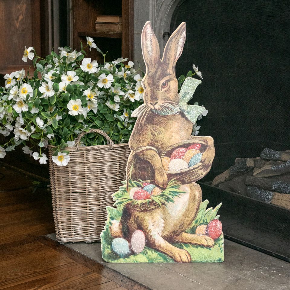 36" Bunny With Eggs Dummy Board