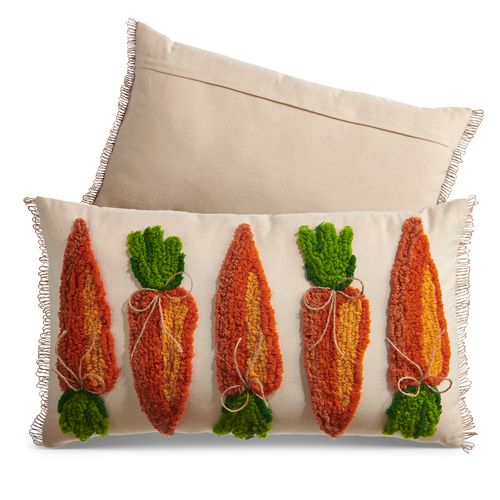 Carrot Loop And Knot Lumbar Pillow 24"