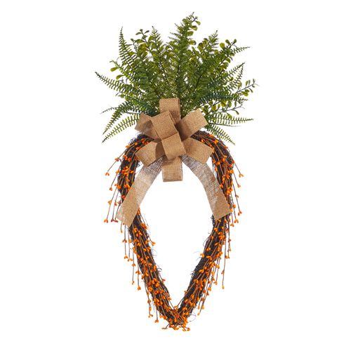 Wreath Grtapevine Carrot 28"