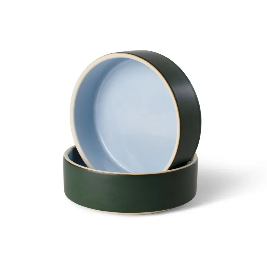 Pet Small Stoneware Bowl Minimal Forest