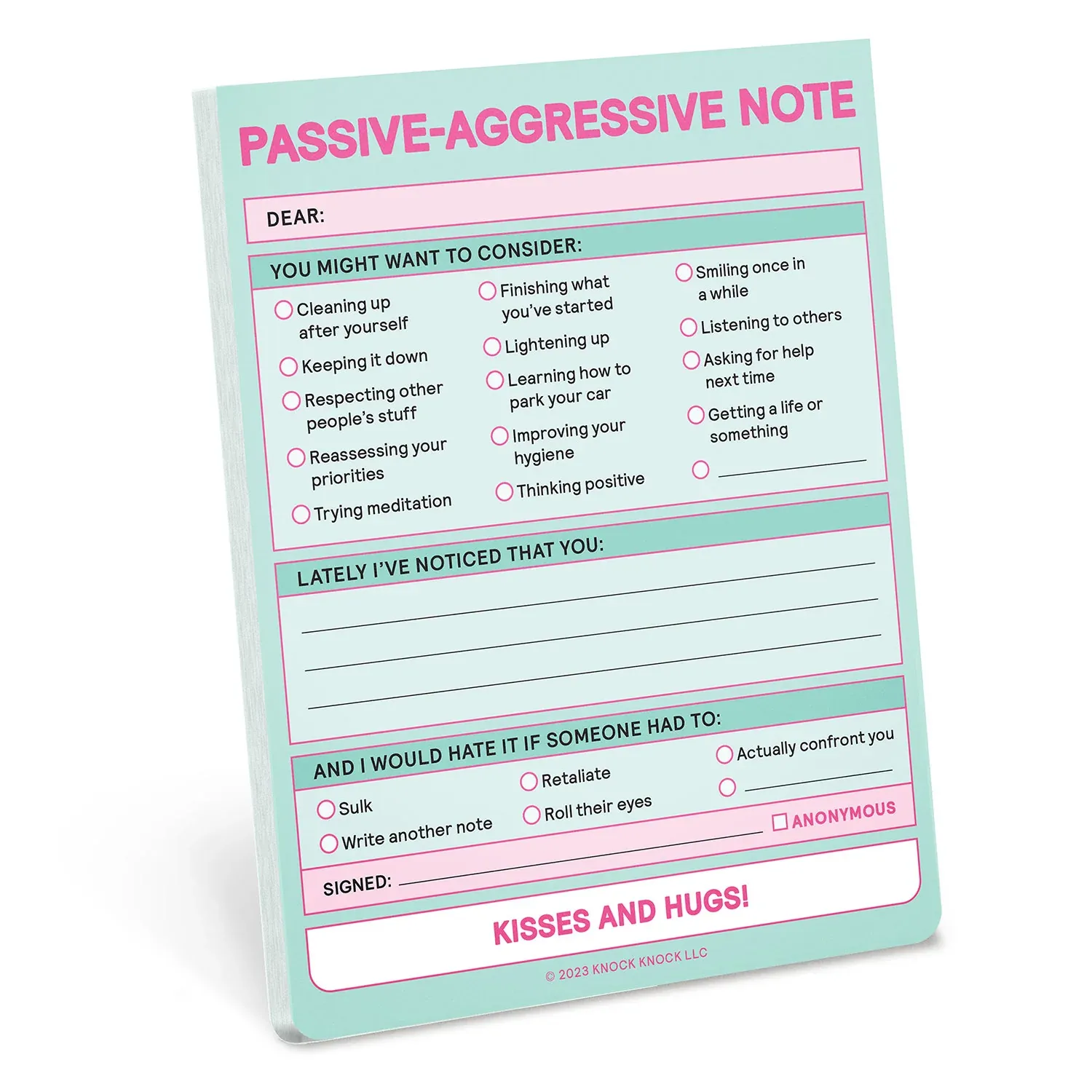 Passive-Aggressive Nifty Note Pad