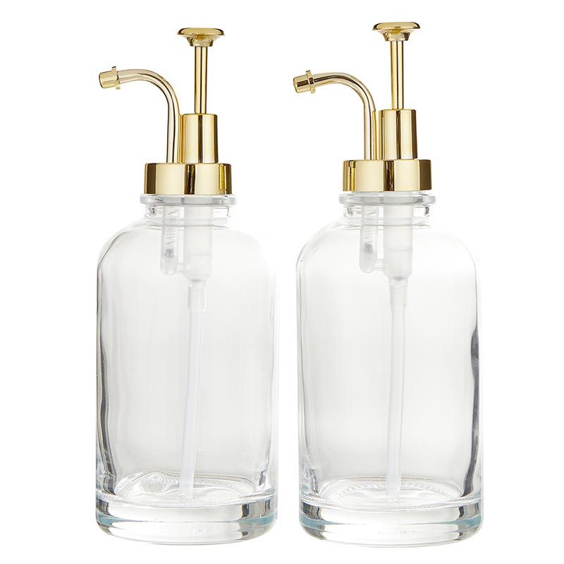 Glass Coffee Syrup Dispenser, Set Of 2