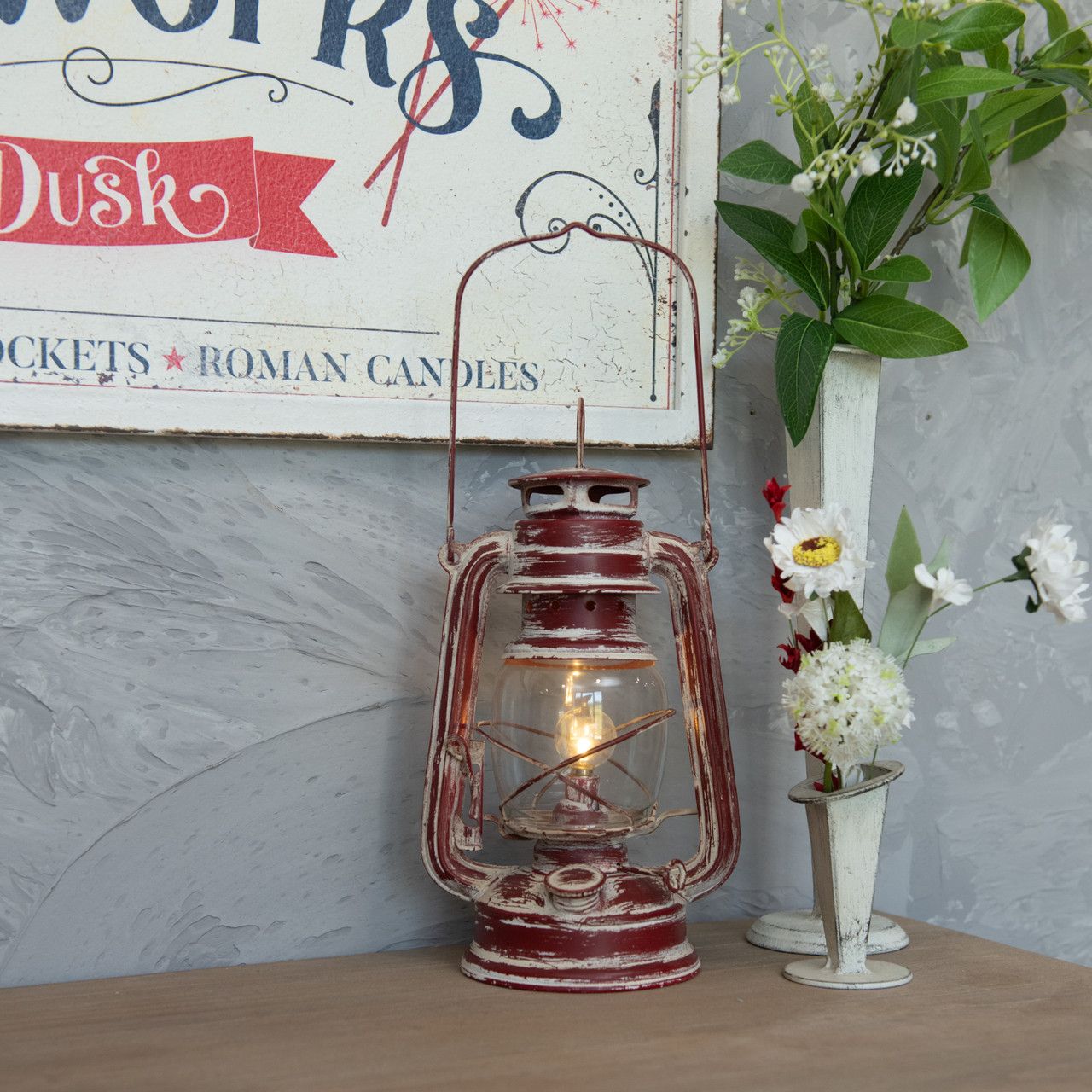 Lantern Red Cabin LED