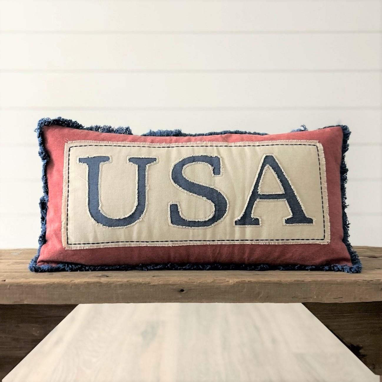 Pillow Stonewashed USA Lumbar
