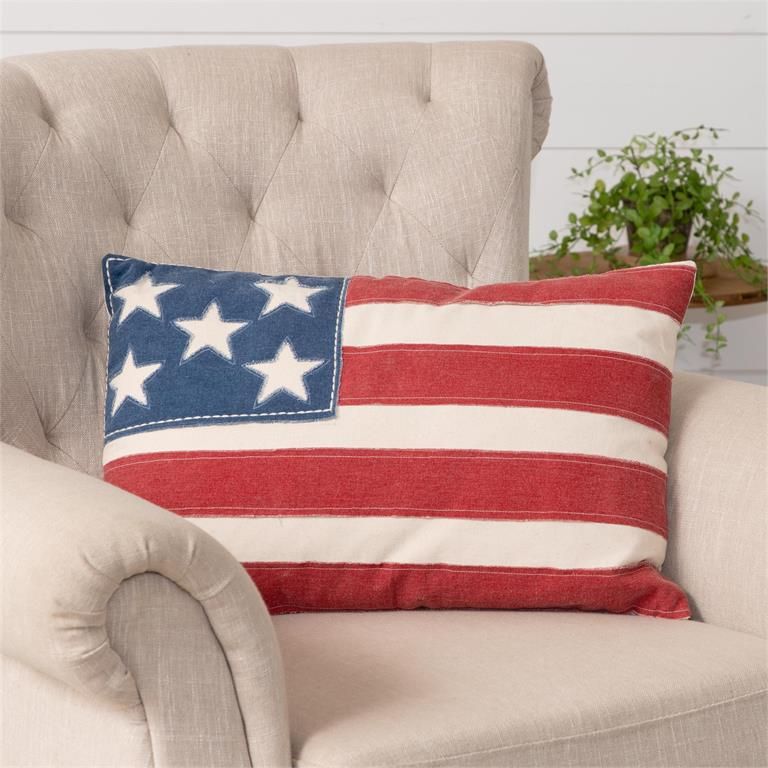 Pillow Patchy American Flag