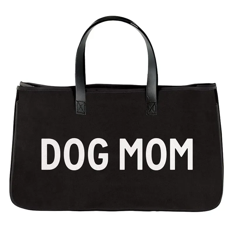 Tote Dog Mom Black