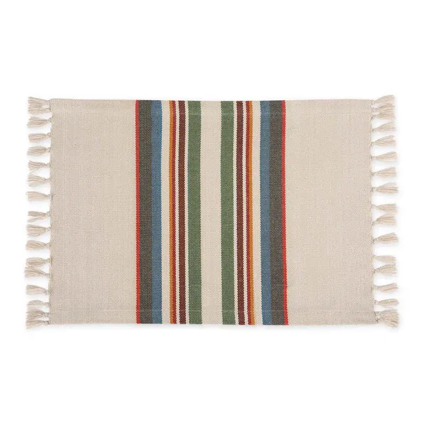 Placemat Canyon Creek Striped Fringe