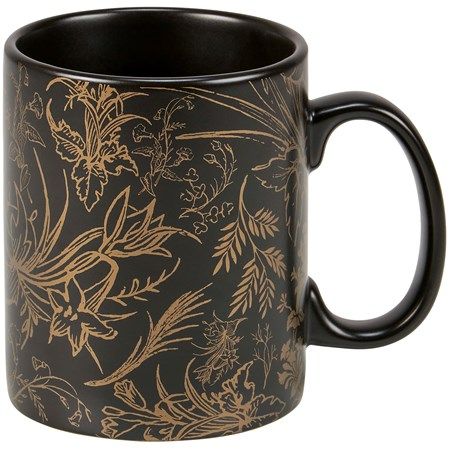 Mug Gold Florals
