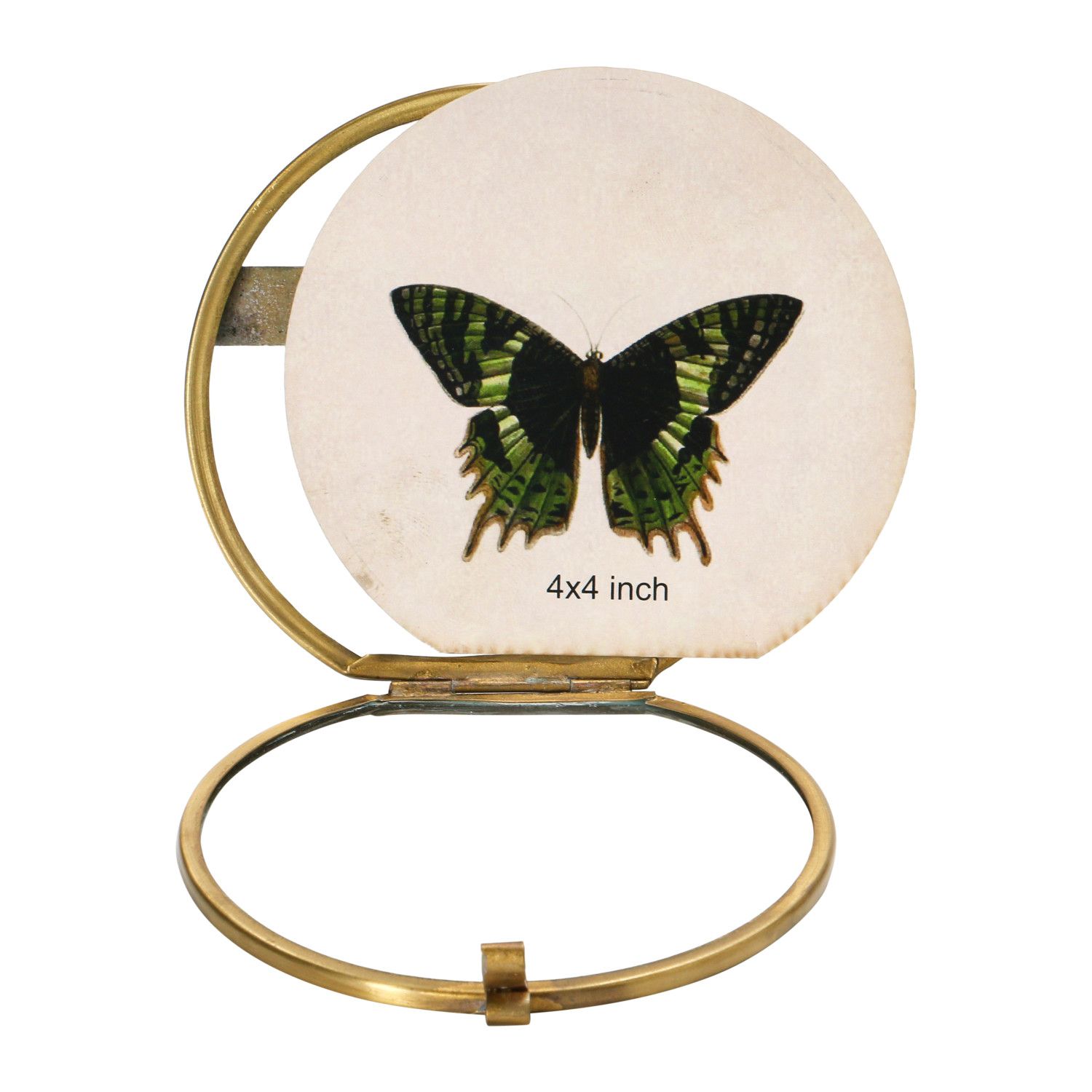 Frame 4" Round Brass