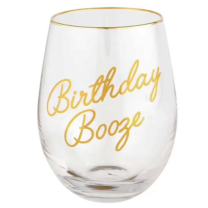 Wine Glass Birthday Booze