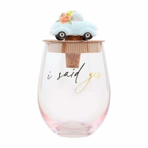 Wedding Wine Tumbler & Stopper I Said