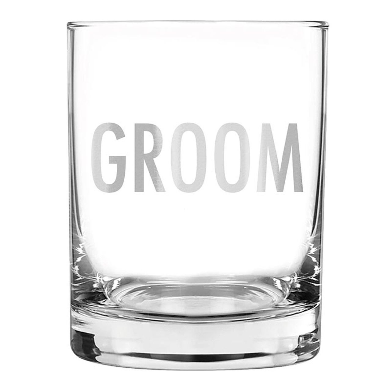 Old Fashioned Rocks Glass Groom