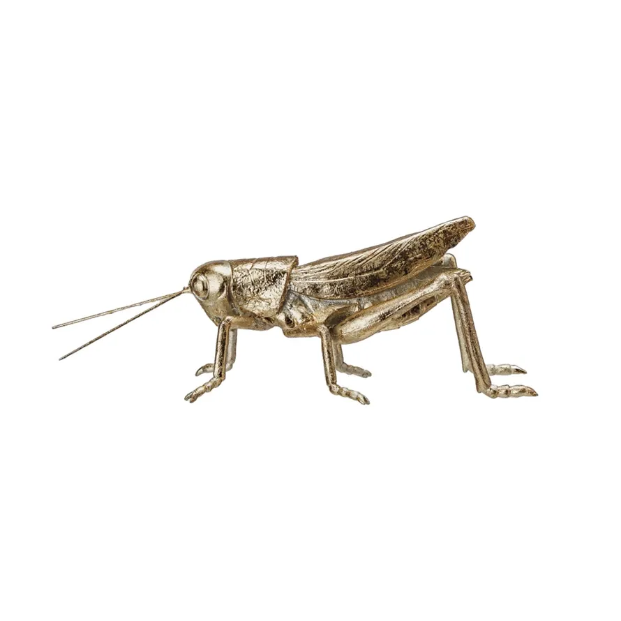 Resin Grasshopper w Gold Finish