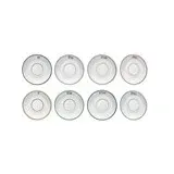 Bistro 6" Round Stoneware Plate, 8 Styles