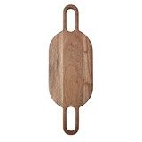 Acacia Wood Cheese Board w Handle Natural 15.75"L x 13.75"W