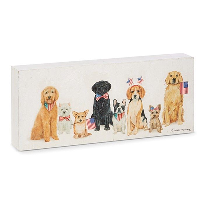Pet Patriotic Pack Wood Block