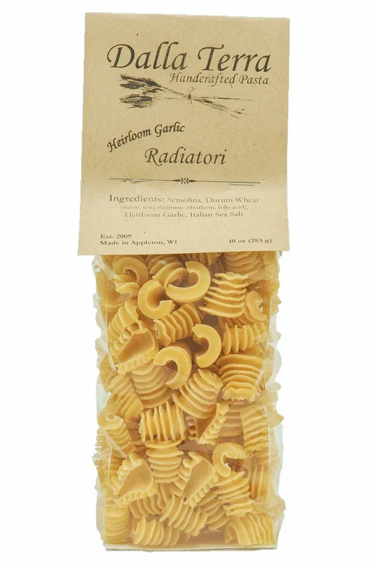 Pasta Radiatori Heirloom Garlic