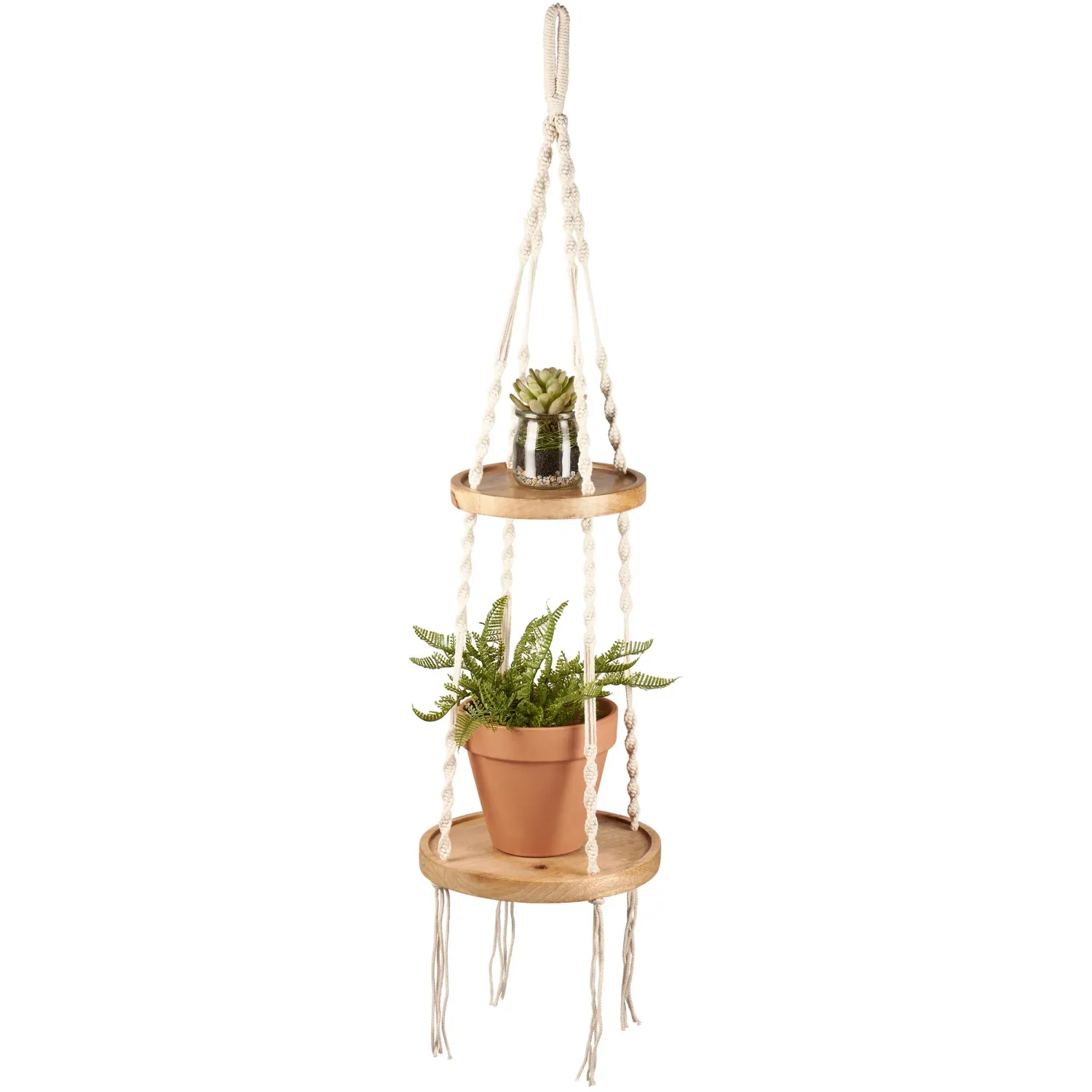 Plant Hanger Tiered Shelf