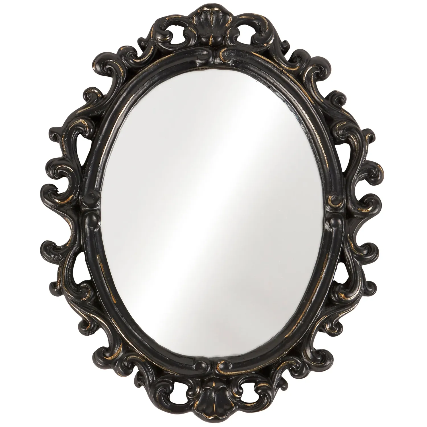 HWN Black Filigree Mirror Small