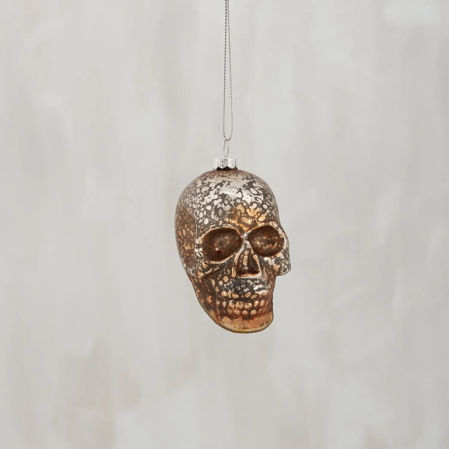 HWN Glass Ornament Skull
