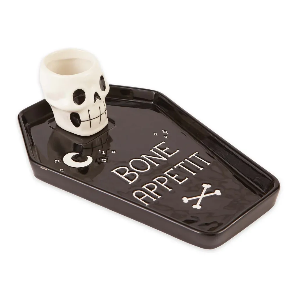 HWN Skull & Coffin Platter Set