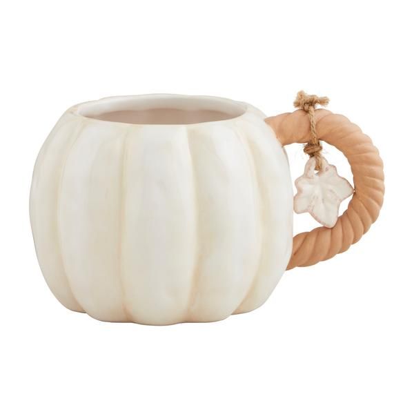 Fall White Pumpkin Mug