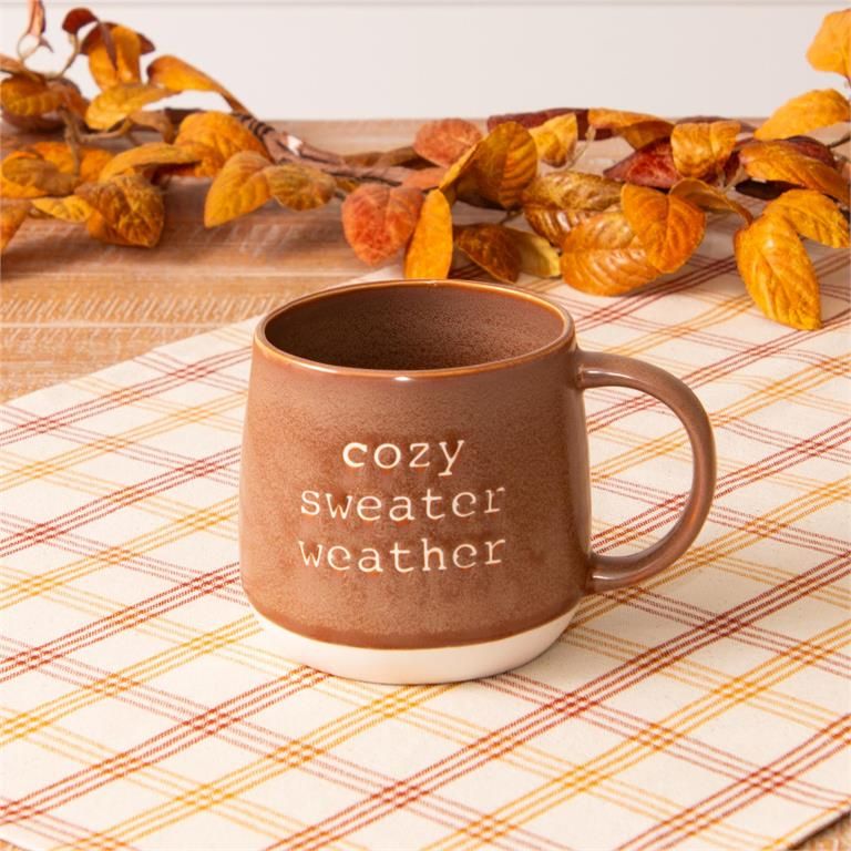 Fall Mug Sweater Weather Brown