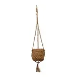 Straw Planter Jute Hanger With Tassel