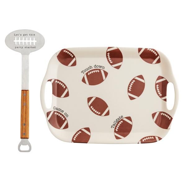 Football Tray With Spatula