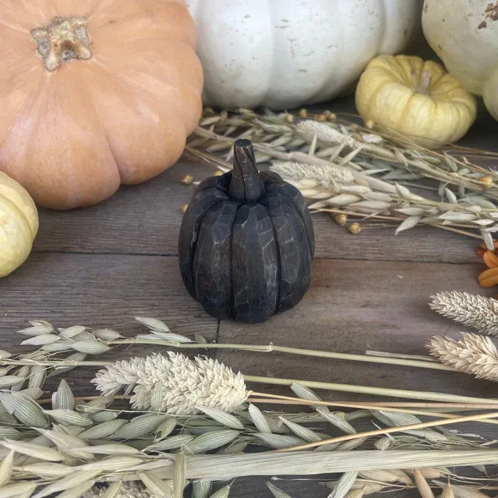 Fall HWN Black 3D Pumpkin