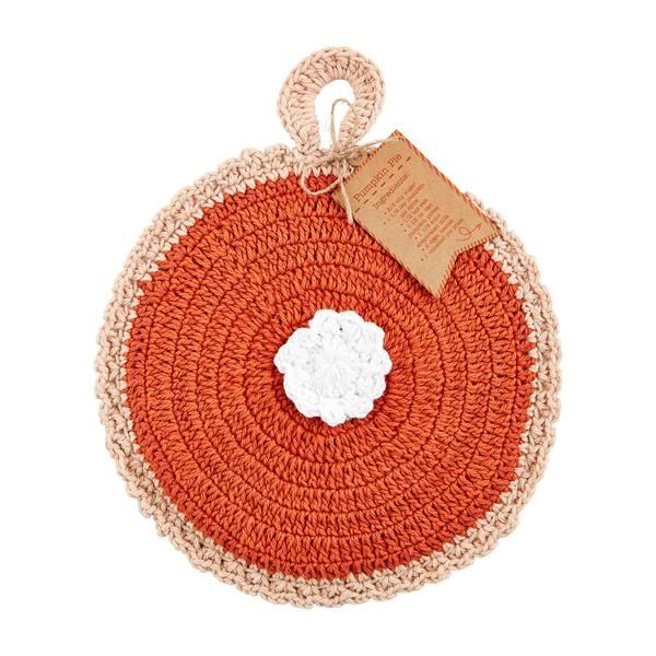 Fall Pie Crochet Pot Holder
