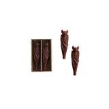 HWN Taper Candle Set/2 Brown Bat