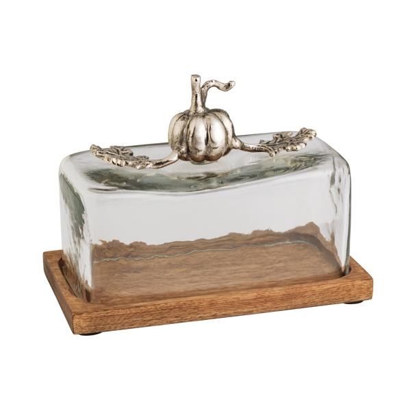 Fall Metal Pumpkin Butter Dish