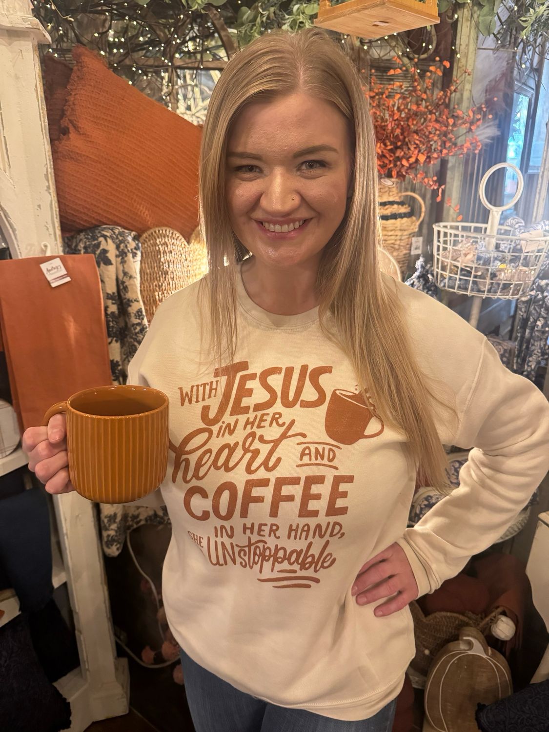 Sweatshirt With Jesus In Her Heart