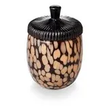 Candle Midnight Pumpkin Glass Acorn