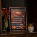 HWN 16" x 12" Pumpkin Bookstack Sign