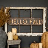 Fall Metal Hello Fall Sign